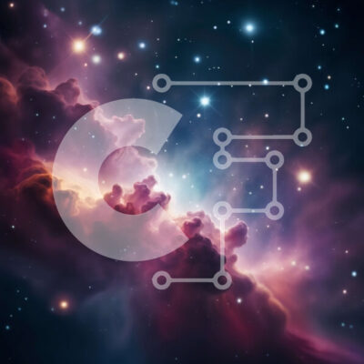 Intra Συλλεκτικό Ξύλινο Παζλ Plywood  4mm - Εκπληκτική εικόνα ενός πολύχρωμου νεφελώματος στο διάστημα Σε Ξύλινο Κουτί - Διαστάσεις Puzzle: 10x10 cm – 25 κομμάτια - Image 1