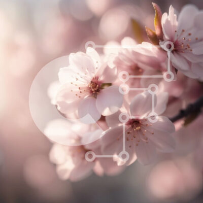 Intra Συλλεκτικό Ξύλινο Παζλ Plywood 4mm - Εκπληκτική κινηματογράφηση σε πρώτο πλάνο των ανθισμένων κερασιών σε πλήρη άνθιση Σε Ξύλινο Κουτί - Διαστάσεις: 10x10 cm – 25 κομμάτια - Image 1