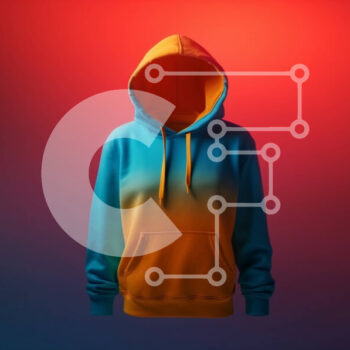 Intra Συλλεκτικό Ξύλινο Παζλ Plywood  4mm - Μοντέρνο Ombre Hoodie για μοντέρνα εμφάνιση Σε Ξύλινο Κουτί - Διαστάσεις Puzzle: 10x10 cm – 25 κομμάτια - Image 1