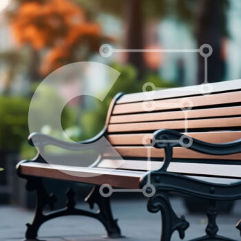 Intra Συλλεκτικό Ξύλινο Παζλ Plywood  4mm - Ξύλινος πάγκος πάρκου με δέντρα στο φόντο Σε Ξύλινο Κουτί - Διαστάσεις Puzzle: 10x10 cm – 25 κομμάτια - Image 1