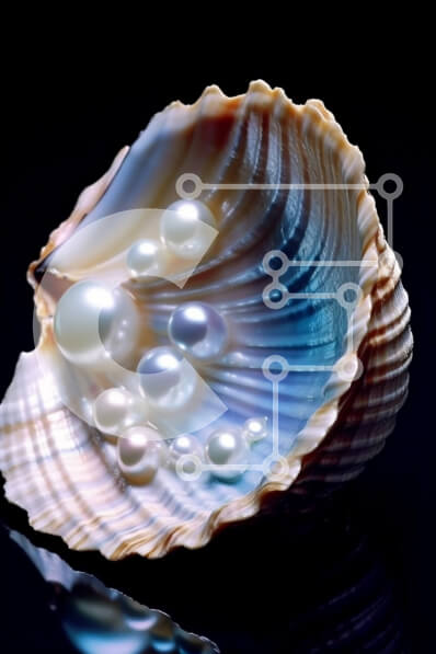 Intra Συλλεκτικό Ξύλινο Παζλ Plywood  4mm - Εκπληκτική φωτογραφία του ανοιχτού κοχυλιού στρειδιών με μαργαριτάρια Σε Ξύλινο Κουτί - Διαστάσεις: 10x10 cm – 25 κομμάτια