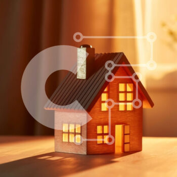 Intra Συλλεκτικό Ξύλινο Παζλ Plywood  4mm - Όμορφη εικόνα ενός μικρού ξύλινου σπιτιού στο ηλιοβασίλεμα Σε Ξύλινο Κουτί - Διαστάσεις Puzzle: 10x10 cm – 25 κομμάτια - Image 1