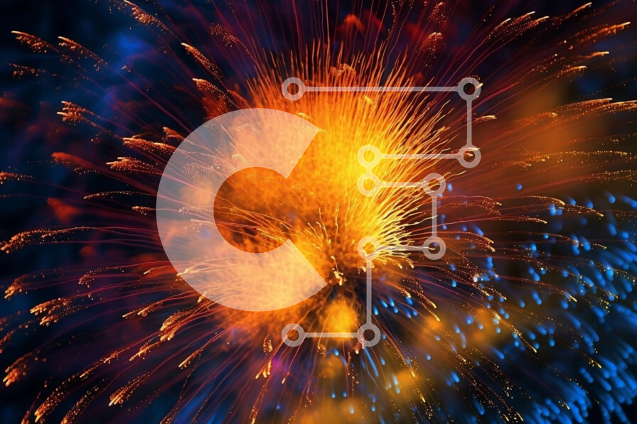 Intra Συλλεκτικό Ξύλινο Παζλ Plywood  4mm - Εκπληκτική εικόνα από επίδειξη πυροτεχνημάτων στον νυχτερινό ουρανό Σε Ξύλινο Κουτί - Διαστάσεις Puzzle: 10x10 cm – 25 κομμάτια