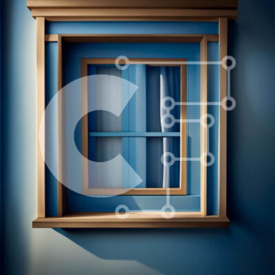 Intra Συλλεκτικό Ξύλινο Παζλ Plywood  4mm - Κομψό εσωτερικό: Μπλε παράθυρο με λευκές κουρτίνες Σε Ξύλινο Κουτί - Διαστάσεις Puzzle: 10x10 cm – 25 κομμάτια - Image 1