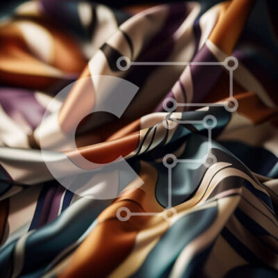 Intra Συλλεκτικό Ξύλινο Παζλ Plywood  4mm - Ζωντανή και παιχνιδιάρικη κινηματογράφηση σε πρώτο πλάνο αφηρημένου μοτίβου υφάσματος Σε Ξύλινο Κουτί - Διαστάσεις Puzzle: 10x10 cm – 25 κομμάτια - Image 1