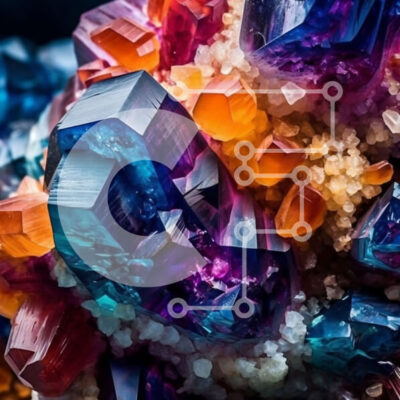 Intra Συλλεκτικό Ξύλινο Παζλ Plywood  4mm - Όμορφη και ζωντανή εικόνα από πολύχρωμους κρυστάλλους από κοντά Σε Ξύλινο Κουτί - Διαστάσεις Puzzle: 10x10 cm – 25 κομμάτια - Image 1