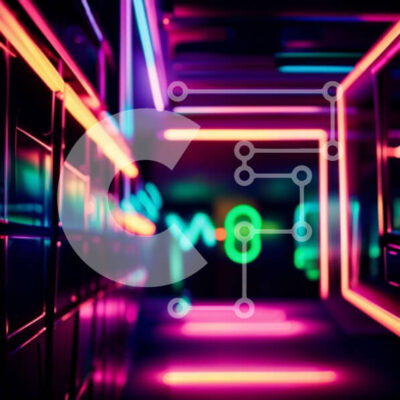 Intra Συλλεκτικό Ξύλινο Παζλ Plywood  4mm - Ρίξτε μια ματιά στον αινιγματικό σκοτεινό διάδρομο με τα φώτα νέον Σε Ξύλινο Κουτί - Διαστάσεις Puzzle: 10x10 cm – 25 κομμάτια - Image 1