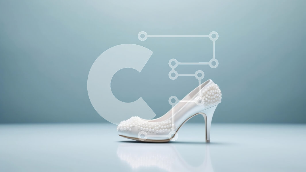 Intra Συλλεκτικό Ξύλινο Παζλ Plywood  4mm - Κομψό λευκό ψηλοτάκουνο παπούτσι με μαργαριταρένια στολίδια Σε Ξύλινο Κουτί - Διαστάσεις Puzzle: 10x10 cm – 25 κομμάτια