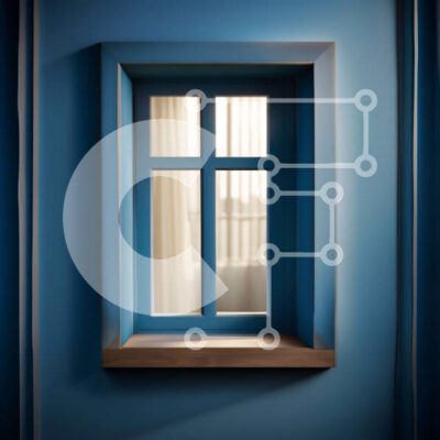 Intra Συλλεκτικό Ξύλινο Παζλ Plywood  4mm - Εκπληκτική εικόνα ενός μπλε δωματίου με παράθυρο Σε Ξύλινο Κουτί - Διαστάσεις Puzzle: 10x10 cm – 25 κομμάτια - Image 1