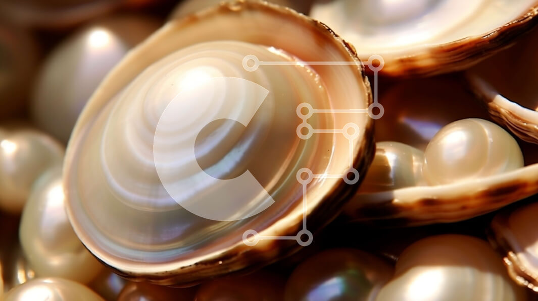 Intra Συλλεκτικό Ξύλινο Παζλ Plywood  4mm - Εκπληκτική κινηματογράφηση σε πρώτο πλάνο με μαργαριτάρια σε λευκό φόντο Σε Ξύλινο Κουτί - Διαστάσεις Puzzle: 10x10 cm – 25 κομμάτια