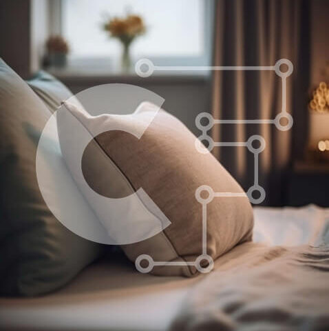 Intra Συλλεκτικό Ξύλινο Παζλ Plywood  4mm - Άνετο κρεβάτι με μαξιλάρια και κουβέρτα Σε Ξύλινο Κουτί - Διαστάσεις Puzzle: 10x10 cm – 25 κομμάτια - Image 1