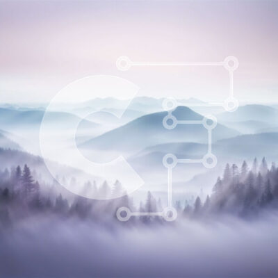 Intra Συλλεκτικό Ξύλινο Παζλ Plywood  4mm - Εκπληκτικό ορεινό τοπίο με ομίχλη και πεύκα Σε Ξύλινο Κουτί - Διαστάσεις: 10x10 cm – 25 κομμάτια - Image 1