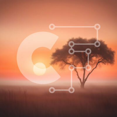 Intra Συλλεκτικό Ξύλινο Παζλ Plywood 4mm - Όμορφη σιλουέτα ενός μοναχικού δέντρου στο ηλιοβασίλεμα Σε Ξύλινο Κουτί - Διαστάσεις: 10x10 cm – 25 κομμάτια - Image 1