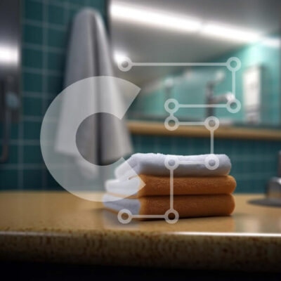 Intra Συλλεκτικό Ξύλινο Παζλ Plywood  4mm - Κομψός νιπτήρας μπάνιου με πετσέτες στον πάγκο Σε Ξύλινο Κουτί - Διαστάσεις Puzzle: 10x10 cm – 25 κομμάτια - Image 1