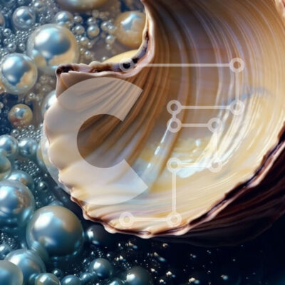 Intra Συλλεκτικό Ξύλινο Παζλ Plywood  4mm - Μυστηριώδης εικόνα ενός μεγάλου κοχυλιού σε σκοτεινό φόντο Σε Ξύλινο Κουτί - Διαστάσεις: 10x10 cm – 25 κομμάτια - Image 1