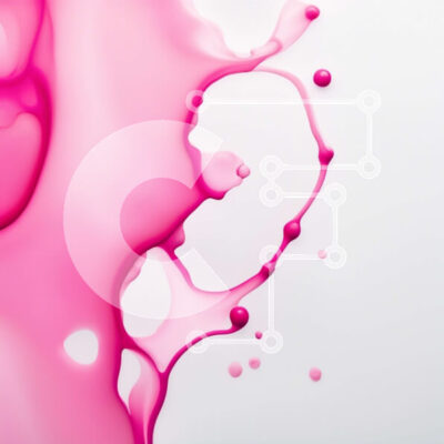 Intra Συλλεκτικό Ξύλινο Παζλ Plywood  4mm - Ζωντανή κοντινή φωτογραφία με ροζ υγρό που εκτοξεύεται σε λευκή επιφάνεια Σε Ξύλινο Κουτί - Διαστάσεις Puzzle: 10x10 cm – 25 κομμάτια - Image 1