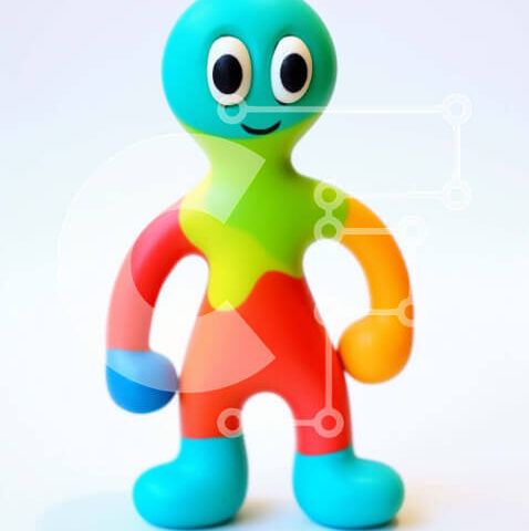 Intra Συλλεκτικό Ξύλινο Παζλ Plywood  4mm - Πολύχρωμο καρτούν παιχνίδι φιγούρα Σε Ξύλινο Κουτί - Διαστάσεις: 10x10 cm – 25 κομμάτια - Image 1