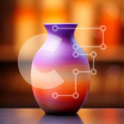 Intra Συλλεκτικό Ξύλινο Παζλ Plywood 4mm - Πολύχρωμο βάζο σε ξύλινο τραπέζι με κηροπήγια Σε Ξύλινο Κουτί - Διαστάσεις Puzzle: 10x10 cm – 25 κομμάτια - Image 1