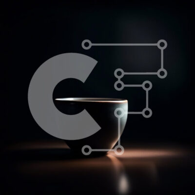 Intra Συλλεκτικό Ξύλινο Παζλ Plywood  4mm - Κομψή εικόνα ενός φλιτζανιού μαύρου καφέ σε μια σκοτεινή επιφάνεια Σε Ξύλινο Κουτί - Διαστάσεις Puzzle: 10x10 cm – 25 κομμάτια - Image 1