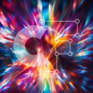 Intra Συλλεκτικό Ξύλινο Παζλ Plywood  4mm - Ζωντανό και δυναμικό αφηρημένο έργο τέχνης Σε Ξύλινο Κουτί - Διαστάσεις Puzzle: 10x10 cm – 25 κομμάτια