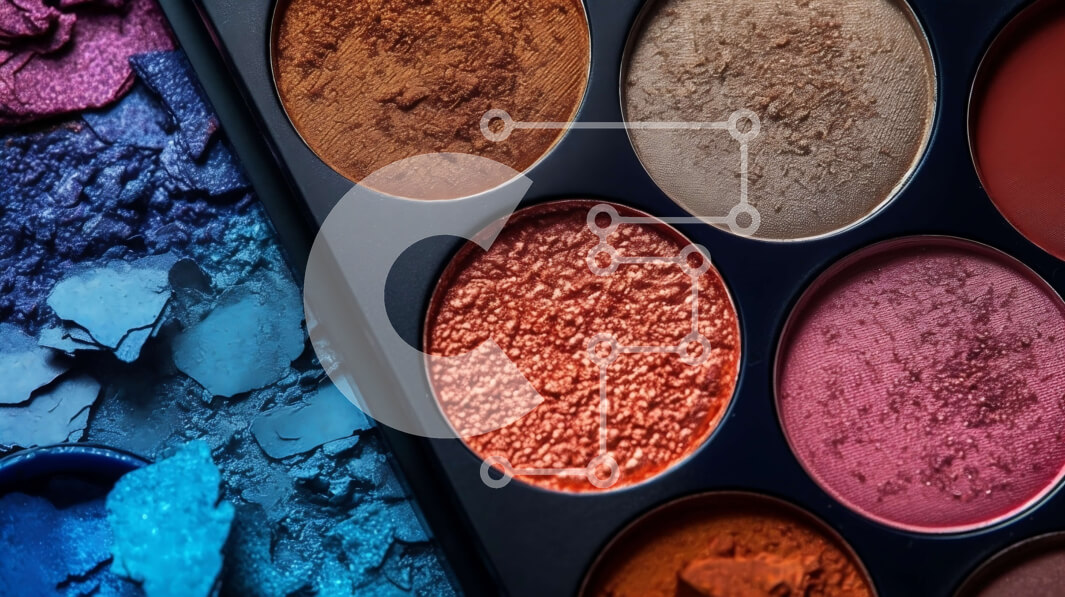 Intra Συλλεκτικό Ξύλινο Παζλ Plywood  4mm - Ζωντανή παλέτα μακιγιάζ με μια σειρά από σκιές ματιών, ρουζ και highlighter Σε Ξύλινο Κουτί - Διαστάσεις Puzzle: 10x10 cm – 25 κομμάτια