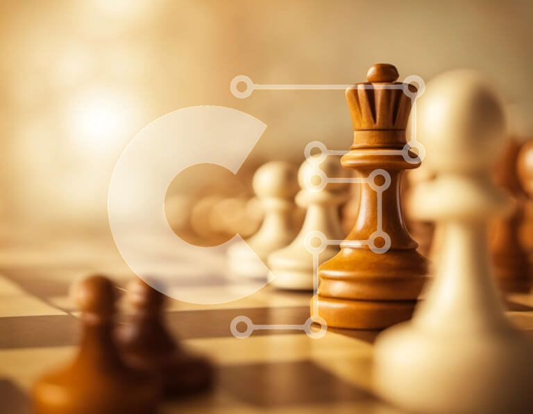 Intra Συλλεκτικό Ξύλινο Παζλ Plywood  4mm - Σκακιέρα με άσπρα και μαύρα κομμάτια σκακιού Σε Ξύλινο Κουτί - Διαστάσεις Puzzle: 10x10 cm – 25 κομμάτια