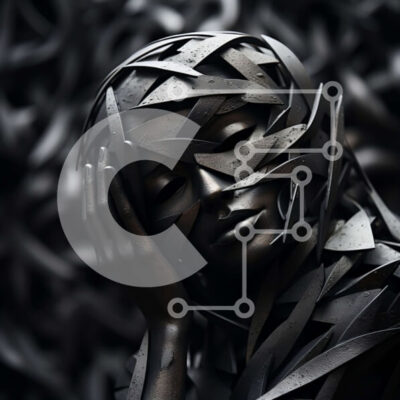 Intra Συλλεκτικό Ξύλινο Παζλ Plywood  4mm - Περίπλοκο γλυπτό μιας στοχαστικής γυναίκας Σε Ξύλινο Κουτί - Διαστάσεις Puzzle: 10x10 cm – 25 κομμάτια - Image 1