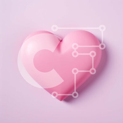 Intra Συλλεκτικό Ξύλινο Παζλ Plywood 4mm - Ροζ αντικείμενο σε σχήμα καρδιάς σε ροζ φόντο Σε Ξύλινο Κουτί - Διαστάσεις Puzzle: 10x10 cm – 25 κομμάτια - Image 1