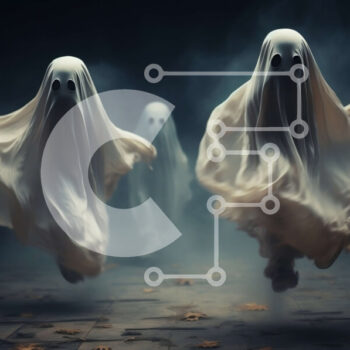 Intra Συλλεκτικό Ξύλινο Παζλ Plywood  4mm - Απόκοσμες φιγούρες φαντασμάτων σε ένα σκοτεινό δρομάκι Σε Ξύλινο Κουτί - Διαστάσεις Puzzle: 10x10 cm – 25 κομμάτια - Image 1