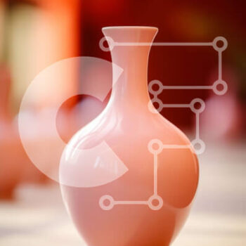 Intra Συλλεκτικό Ξύλινο Παζλ Plywood  4mm - Ροζ βάζο σε άδειο τραπέζι Σε Ξύλινο Κουτί - Διαστάσεις Puzzle: 10x10 cm – 25 κομμάτια - Image 1