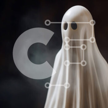 Intra Συλλεκτικό Ξύλινο Παζλ Plywood  4mm - Στολή Λευκού Φαντάσματος σε Άδειο Βάζο Σε Ξύλινο Κουτί - Διαστάσεις Puzzle: 10x10 cm – 25 κομμάτια - Image 1