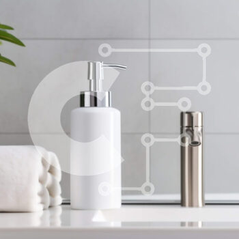 Intra Συλλεκτικό Ξύλινο Παζλ Plywood  4mm - Νεροχύτης μπάνιου με λευκό πορσελάνινο νεροχύτη και βρύση χρωμίου Σε Ξύλινο Κουτί - Διαστάσεις Puzzle: 10x10 cm – 25 κομμάτια - Image 1