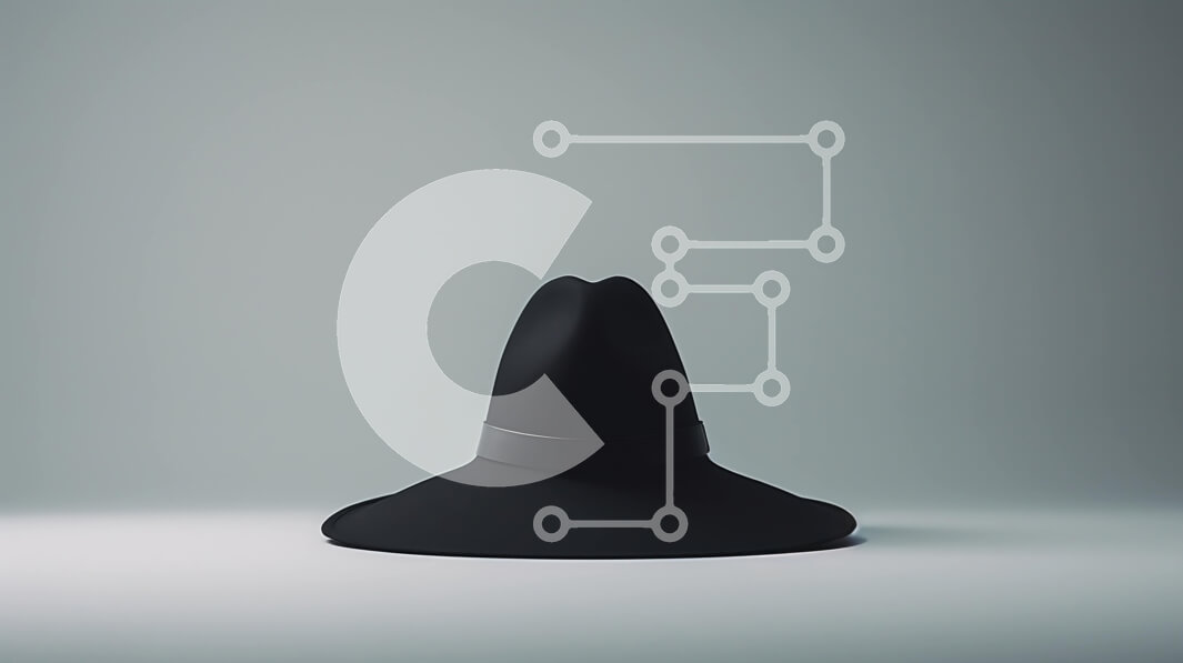 Intra Συλλεκτικό Ξύλινο Παζλ Plywood  4mm - Κομψό μαύρο καπέλο σε μινιμαλιστικό φόντο Σε Ξύλινο Κουτί - Διαστάσεις Puzzle: 10x10 cm – 25 κομμάτια