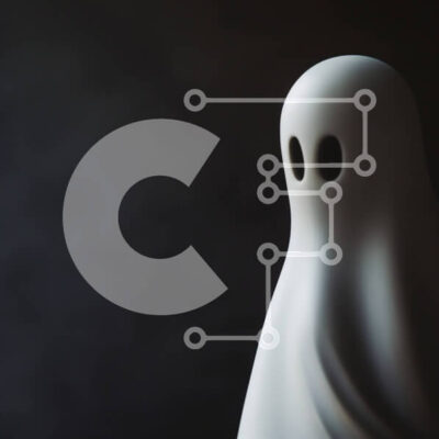 Intra Συλλεκτικό Ξύλινο Παζλ Plywood  4mm - Λευκό ειδώλιο σε σχήμα φαντάσματος σε σκούρο φόντο Σε Ξύλινο Κουτί - Διαστάσεις: 10x10 cm – 25 κομμάτια - Image 1