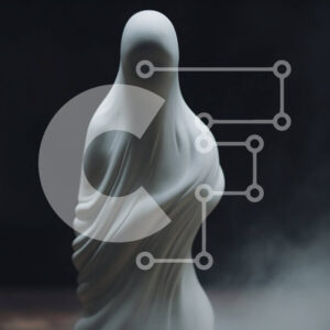 Intra Συλλεκτικό Ξύλινο Παζλ Plywood  4mm - Πλωτό λευκό άγαλμα σε ξύλινο τραπέζι Σε Ξύλινο Κουτί - Διαστάσεις Puzzle: 10x10 cm – 25 κομμάτια