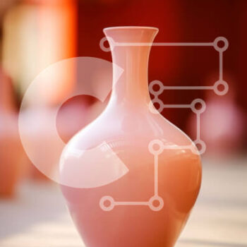 Intra Συλλεκτικό Ξύλινο Παζλ Plywood  4mm - Όμορφα ροζ βάζα στο τραπέζι Σε Ξύλινο Κουτί - Διαστάσεις Puzzle: 10x10 cm – 25 κομμάτια - Image 1