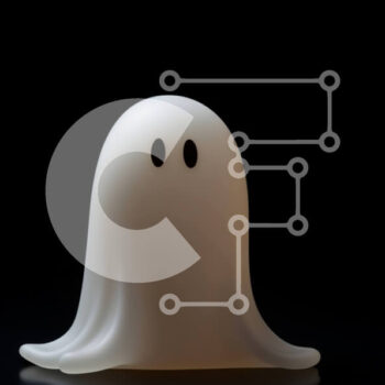 Intra Συλλεκτικό Ξύλινο Παζλ Plywood  4mm - Μικρό λευκό ειδώλιο φάντασμα σε άδειο μαύρο τραπέζι Σε Ξύλινο Κουτί - Διαστάσεις Puzzle: 10x10 cm – 25 κομμάτια - Image 1