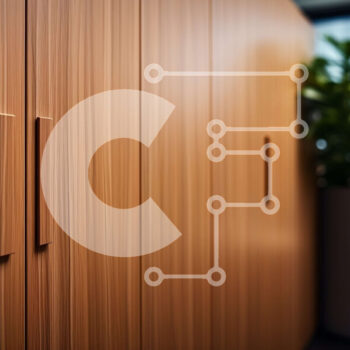 Intra Συλλεκτικό Ξύλινο Παζλ Plywood  4mm - Ξύλινο ντουλάπι με ανοιχτή πόρτα και φυτό σε γλάστρα Σε Ξύλινο Κουτί - Διαστάσεις Puzzle: 10x10 cm – 25 κομμάτια - Image 1