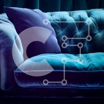 Intra Συλλεκτικό Ξύλινο Παζλ Plywood  4mm - Κομψός μπλε βελούδινος καναπές με χρυσές πινελιές Σε Ξύλινο Κουτί - Διαστάσεις Puzzle: 10x10 cm – 25 κομμάτια - Image 1