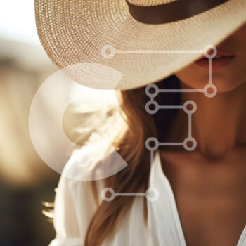 Intra Συλλεκτικό Ξύλινο Παζλ Plywood  4mm - Γυναίκα με ψάθινο καπέλο με απαλό φωτισμό Σε Ξύλινο Κουτί - Διαστάσεις Puzzle: 10x10 cm – 25 κομμάτια - Image 1