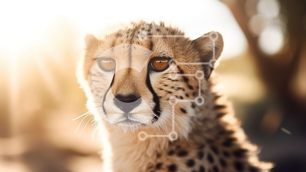 Intra Συλλεκτικό Ξύλινο Παζλ Plywood  4mm - Κοντινό πλάνο του Έντονου Βλέμματος του Τσίτα Σε Ξύλινο Κουτί - Διαστάσεις: 10x10 cm – 25 κομμάτια