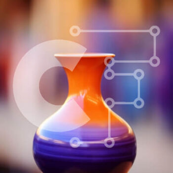 Intra Συλλεκτικό Ξύλινο Παζλ Plywood  4mm - Πολύχρωμο βάζο σε ξύλινο τραπέζι Σε Ξύλινο Κουτί - Διαστάσεις Puzzle: 10x10 cm – 25 κομμάτια - Image 1