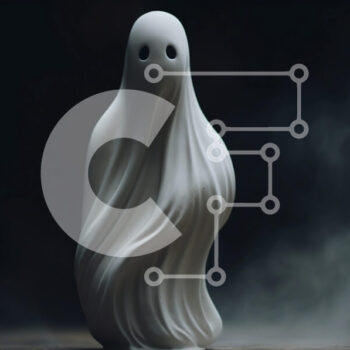 Intra Συλλεκτικό Ξύλινο Παζλ Plywood  4mm - Λευκό ειδώλιο φάντασμα που επιπλέει σε ξύλινο τραπέζι Σε Ξύλινο Κουτί - Διαστάσεις Puzzle: 10x10 cm – 25 κομμάτια - Image 1