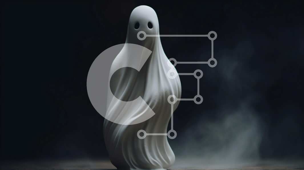 Intra Συλλεκτικό Ξύλινο Παζλ Plywood  4mm - Λευκό ειδώλιο φάντασμα που επιπλέει σε ξύλινο τραπέζι Σε Ξύλινο Κουτί - Διαστάσεις Puzzle: 10x10 cm – 25 κομμάτια