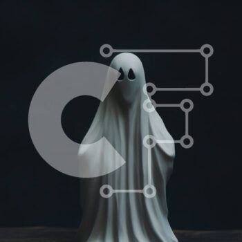 Intra Συλλεκτικό Ξύλινο Παζλ Plywood  4mm - Λευκό ειδώλιο φάντασμα σε ξύλινο τραπέζι Σε Ξύλινο Κουτί - Διαστάσεις Puzzle: 10x10 cm – 25 κομμάτια - Image 1