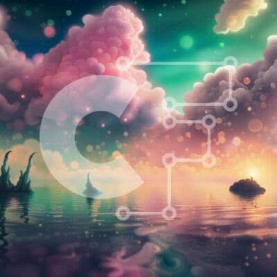 Intra Συλλεκτικό Ξύλινο Παζλ Plywood  4mm - Πολύχρωμος ουρανός με σύννεφα και νερό Σε Ξύλινο Κουτί - Διαστάσεις: 10x10 cm – 25 κομμάτια - Image 1