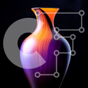 Intra Συλλεκτικό Ξύλινο Παζλ Plywood  4mm - Πολύχρωμο βάζο σε ξύλινο τραπέζι Σε Ξύλινο Κουτί - Διαστάσεις: 10x10 cm – 25 κομμάτια