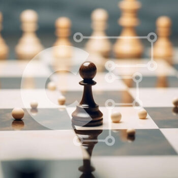 Intra Συλλεκτικό Ξύλινο Παζλ Plywood  4mm - Σκακιέρα με ασπρόμαυρα κομμάτια σκακιού Σε Ξύλινο Κουτί - Διαστάσεις Puzzle: 10x10 cm – 25 κομμάτια - Image 1