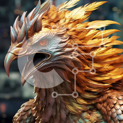 Intra Συλλεκτικό Ξύλινο Παζλ Plywood  4mm - Εκπληκτική εικόνα ενός χρυσαετού στο ηλιοβασίλεμα Σε Ξύλινο Κουτί - Διαστάσεις: 10x10 cm – 25 κομμάτια - Image 1