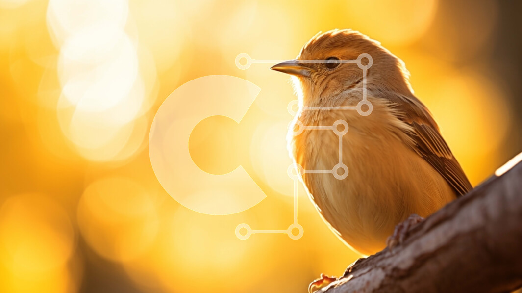 Intra Συλλεκτικό Ξύλινο Παζλ Plywood  4mm - Μικρό πουλί στο κλαδί βελανιδιάς Σε Ξύλινο Κουτί - Διαστάσεις: 10x10 cm – 25 κομμάτια